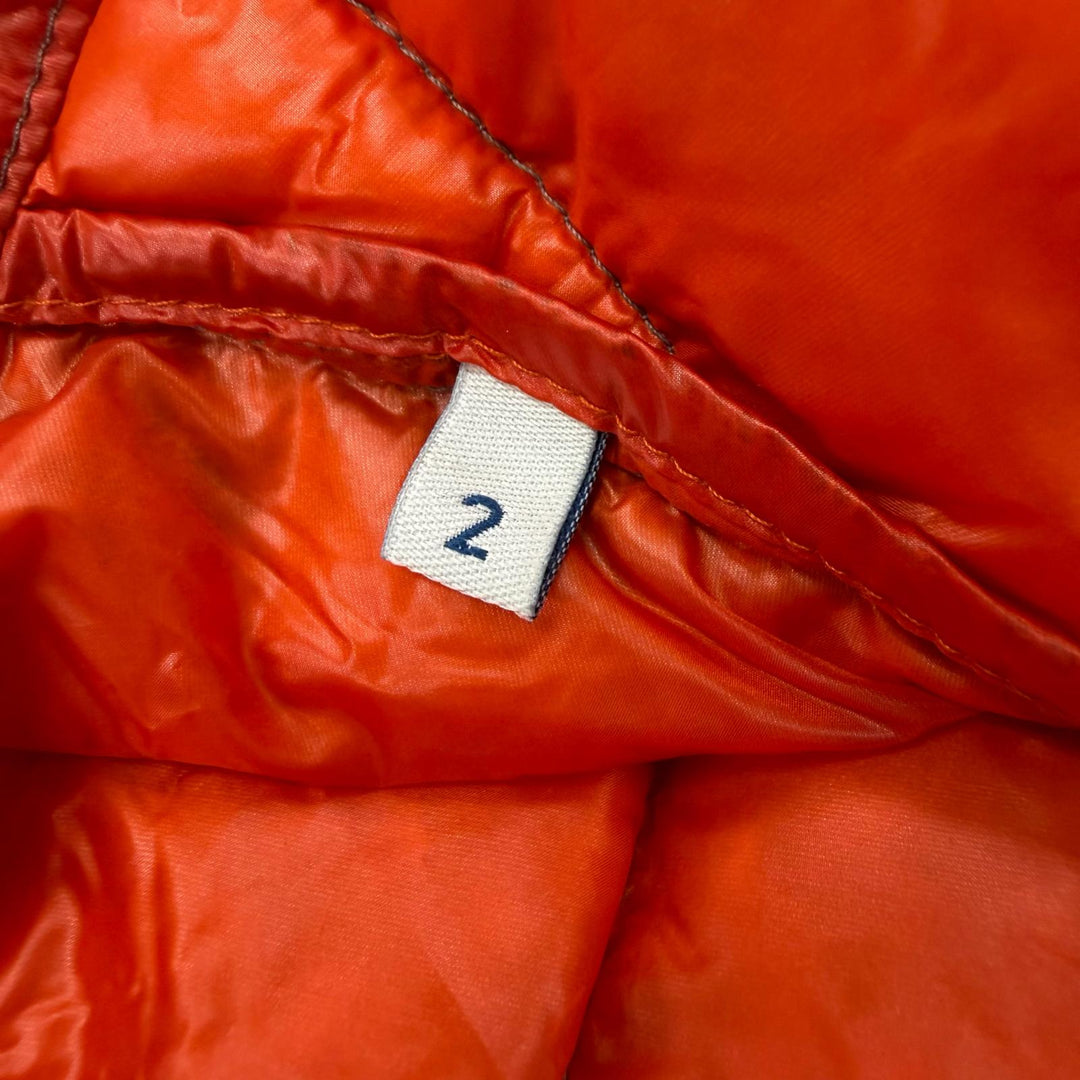 美品▼MONCLER モンクレール PATRICK 迷彩柄 カモフラ ロゴワッペン付き フーデッド ZIPUP ダウンベスト グレー 2 国内正規品 メンズ