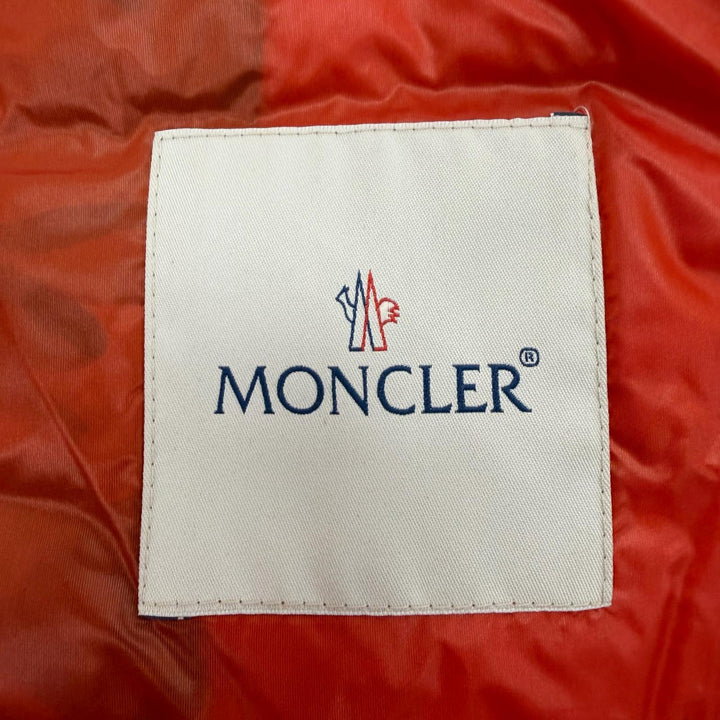 美品▼MONCLER モンクレール PATRICK 迷彩柄 カモフラ ロゴワッペン付き フーデッド ZIPUP ダウンベスト グレー 2 国内正規品 メンズ