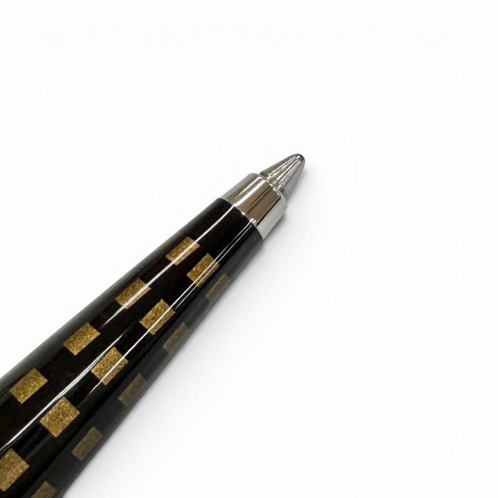 極美品△LOUIS VUITTON ルイヴィトン ジェットラック ダミエ ツイスト式 ボールペン ダークブラウン ブラウン 仏製 筆記確認済み 箱付き