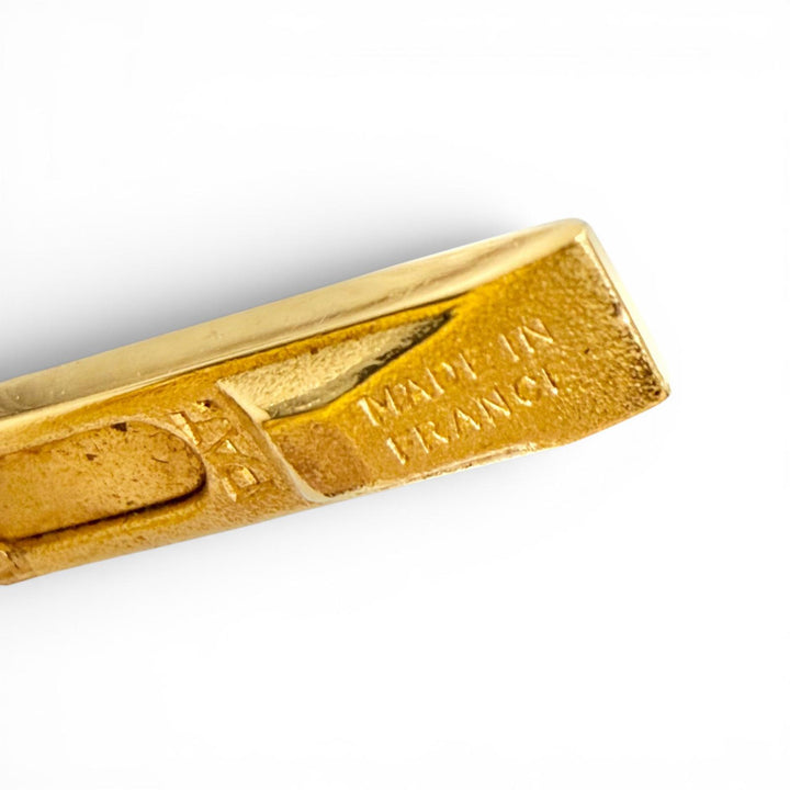美品△Cartier カルティエ トリニティ ストライプ柄 ツイスト式 ボールペン ゴールド フランス製 メンズ レディース オススメ◎