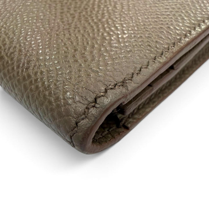 良品▼HERMES エルメス ベアンスフレ ヴォーエプソン レザー トープ ゴールド金具 ロングウォレット 長財布 D刻印 フランス製 メンズ