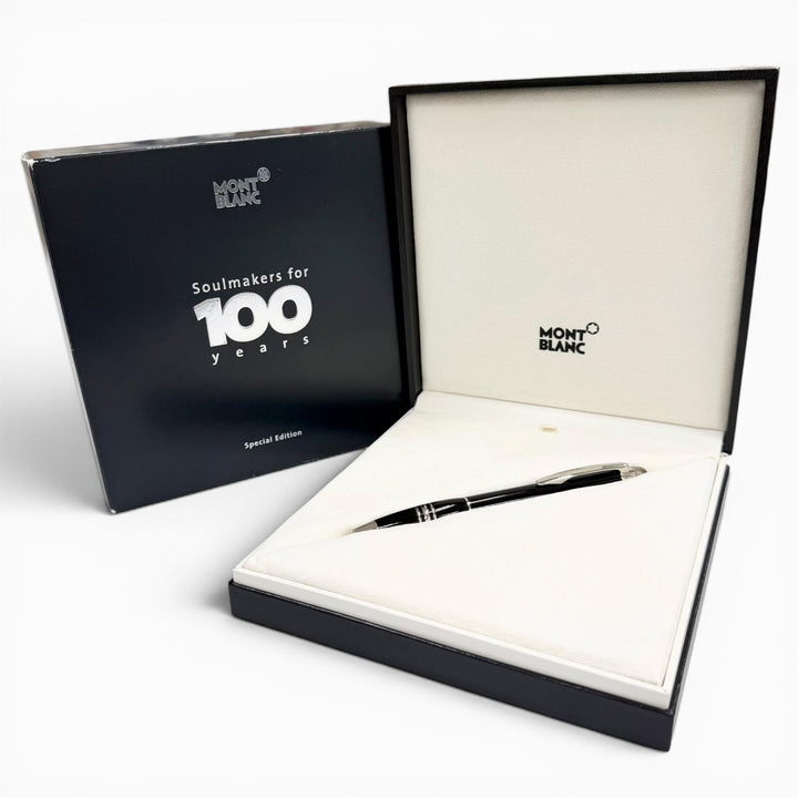 極美品▼MONTBLANC モンブラン スターウォーカー リミテッドエディション1906 ダイヤモンド 創立100周年記念 ツイスト ボールペン 筆記◎