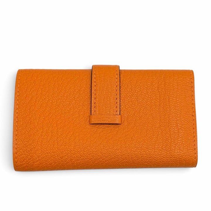 未使用品★HERMES エルメス ベアン オレンジ シェーブルミゾル ゴールド金具 H金具付き 4連 キーケース オレンジ W刻印 フランス製 箱付