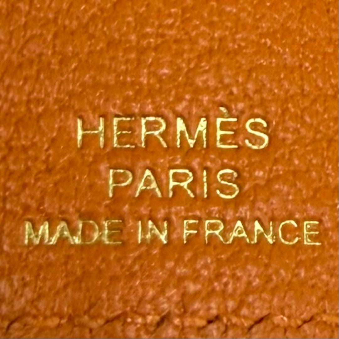 未使用品★HERMES エルメス ベアン オレンジ シェーブルミゾル ゴールド金具 H金具付き 4連 キーケース オレンジ W刻印 フランス製 箱付