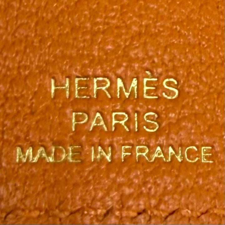 未使用品★HERMES エルメス ベアン オレンジ シェーブルミゾル ゴールド金具 H金具付き 4連 キーケース オレンジ W刻印 フランス製 箱付