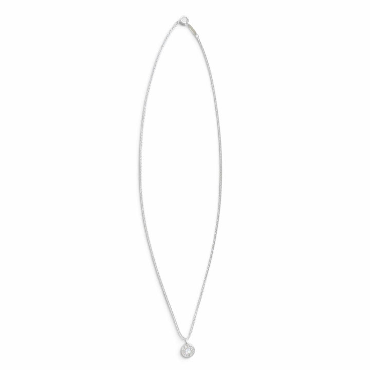 美品△TIFFANY&amp;Co. ティファニー 1837 サークル ネックレス 1Pダイヤモンド 750(WG) ホワイトゴールド イタリア製 重量4.11g レディース