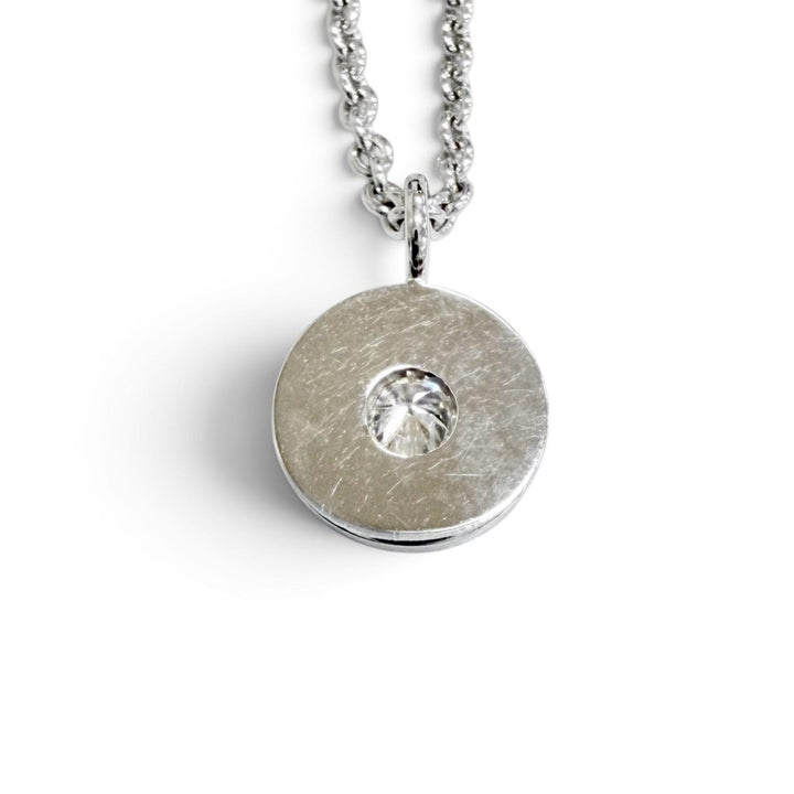 美品△TIFFANY&amp;Co. ティファニー 1837 サークル ネックレス 1Pダイヤモンド 750(WG) ホワイトゴールド イタリア製 重量4.11g レディース