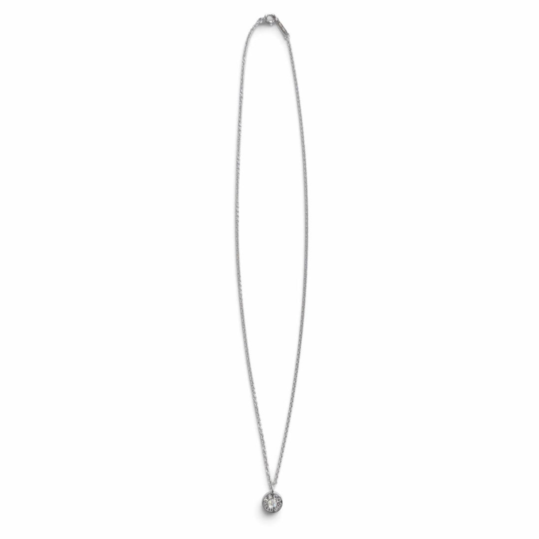 美品△TIFFANY&amp;Co. ティファニー 1837 サークル ネックレス 1Pダイヤモンド 750(WG) ホワイトゴールド イタリア製 重量4.21g レディース