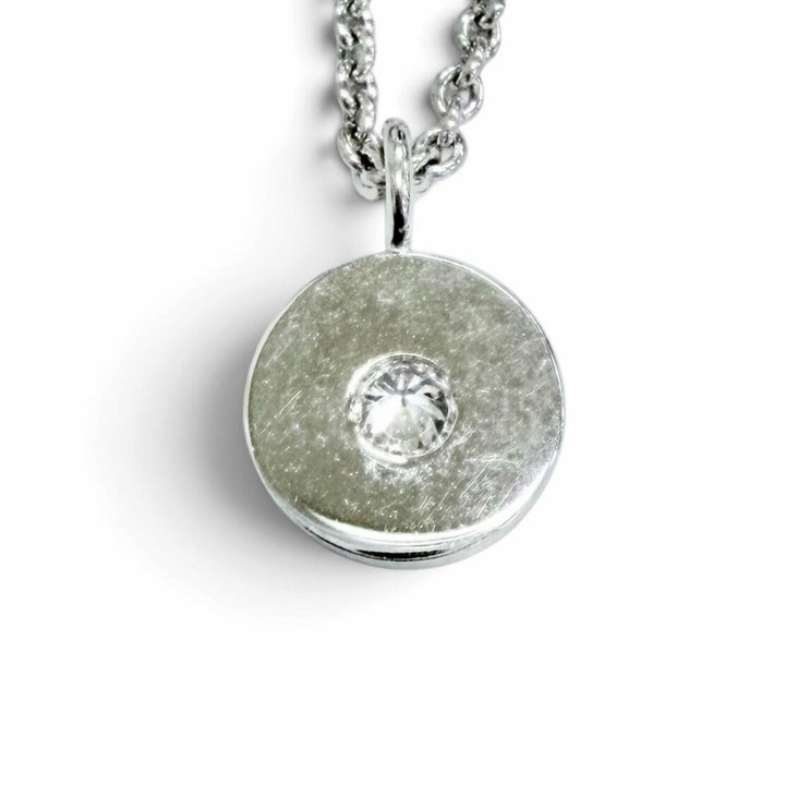 美品△TIFFANY&amp;Co. ティファニー 1837 サークル ネックレス 1Pダイヤモンド 750(WG) ホワイトゴールド イタリア製 重量4.21g レディース