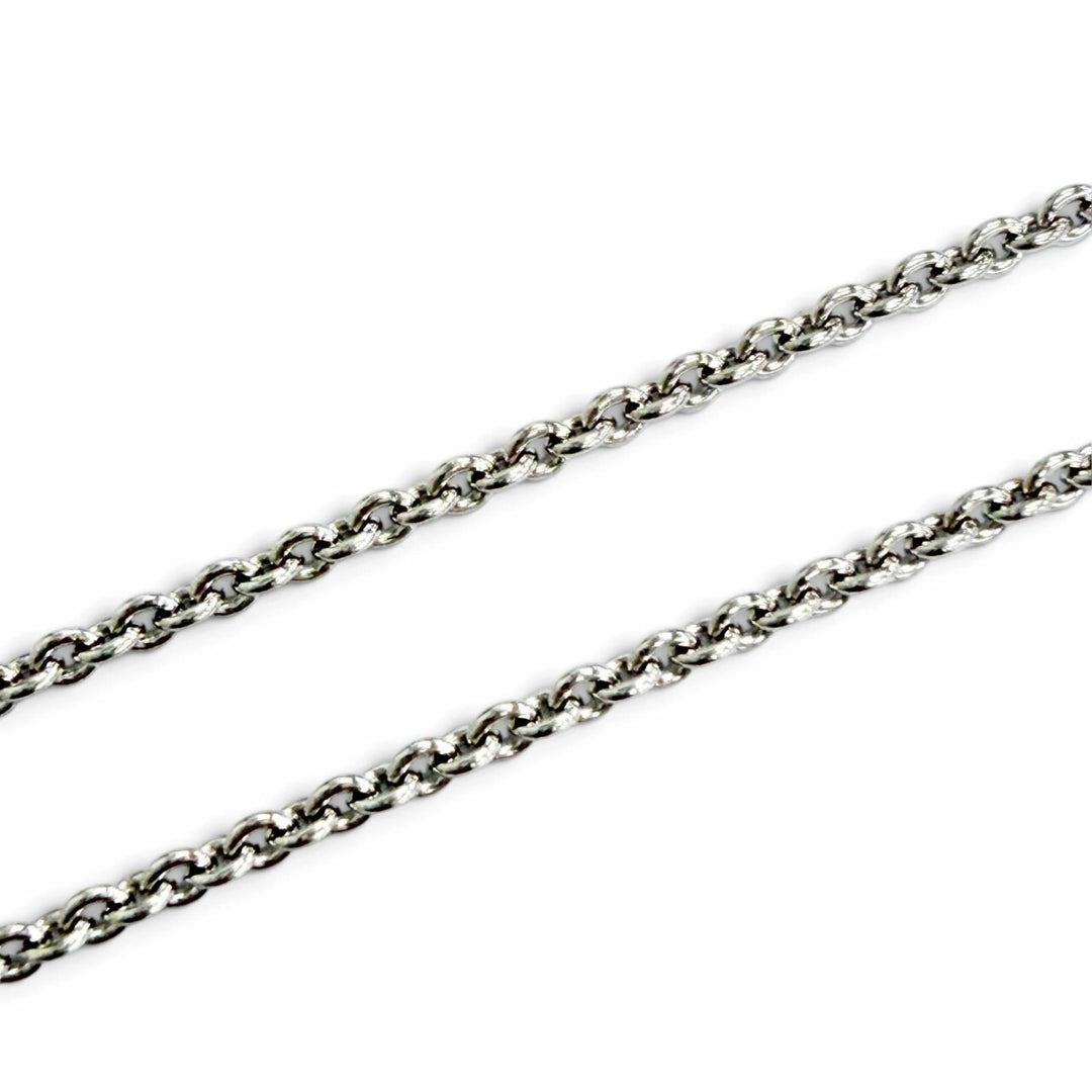 美品△TIFFANY&amp;Co. ティファニー 1837 サークル ネックレス 1Pダイヤモンド 750(WG) ホワイトゴールド イタリア製 重量4.21g レディース