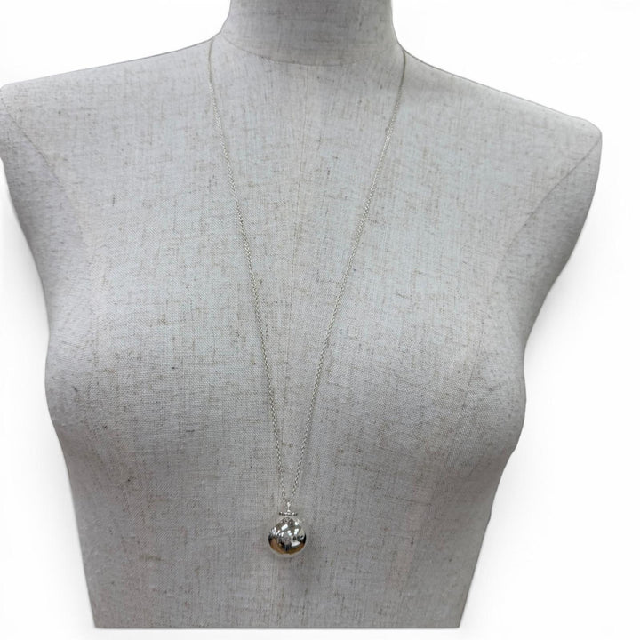 美品☆TIFFANY&amp;Co. ティファニー ハードウェア ボール ネックレス AG925 ペンダント アクセサリー シルバー 重量14.9g レディース