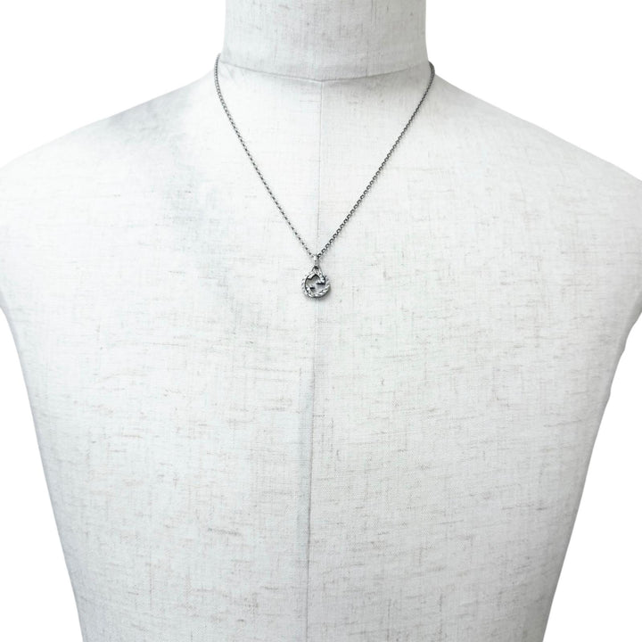 美品□GUCCI グッチ 455535 AG925 インターロッキングG アラベスク チェーンネックレス アクセサリー シルバー イタリア製 重量7.2g