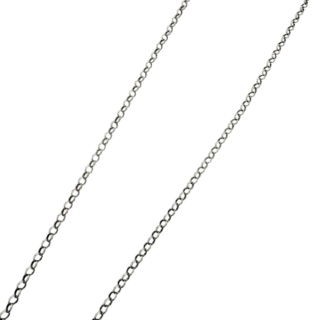 美品□GUCCI グッチ 455535 AG925 インターロッキングG アラベスク チェーンネックレス アクセサリー シルバー イタリア製 重量7.2g