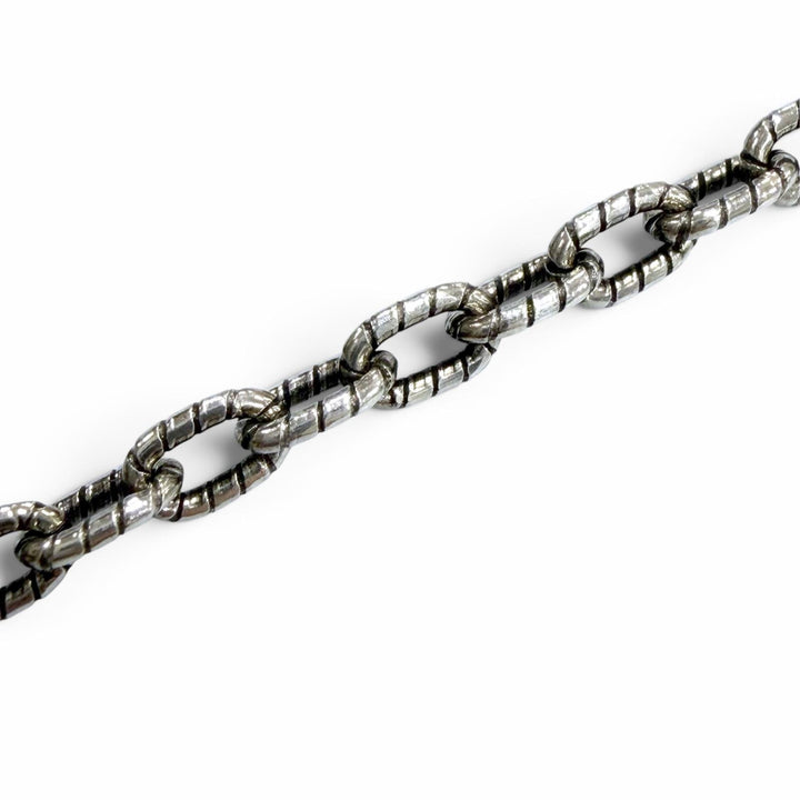 美品▼GUCCI グッチ 455307 インターロッキングG アラベスク AG925 チェーン ネックレス シルバー イタリア製 重量19g メンズ レディース