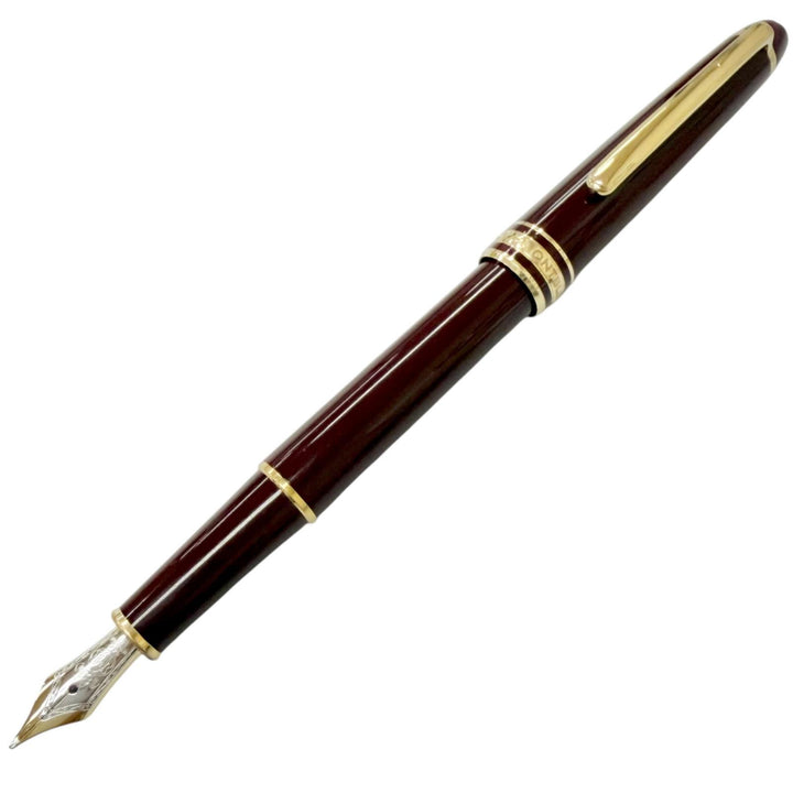 美品□MONTBLANC モンブラン マイスターシュテュック クラシック 4810 ペン先14K Mニブ 万年筆 バーガンディレッド ゴールド ドイツ製