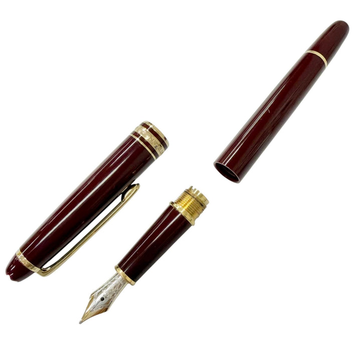美品□MONTBLANC モンブラン マイスターシュテュック クラシック 4810 ペン先14K Mニブ 万年筆 バーガンディレッド ゴールド ドイツ製