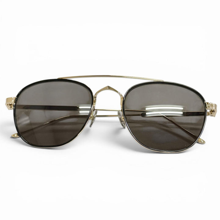 極美品△Cartier カルティエ CT0251S C ドゥ カルティエ ツーブリッジ サングラス ゴールド レンズ：ブラック 55□21 145 デモレンズ