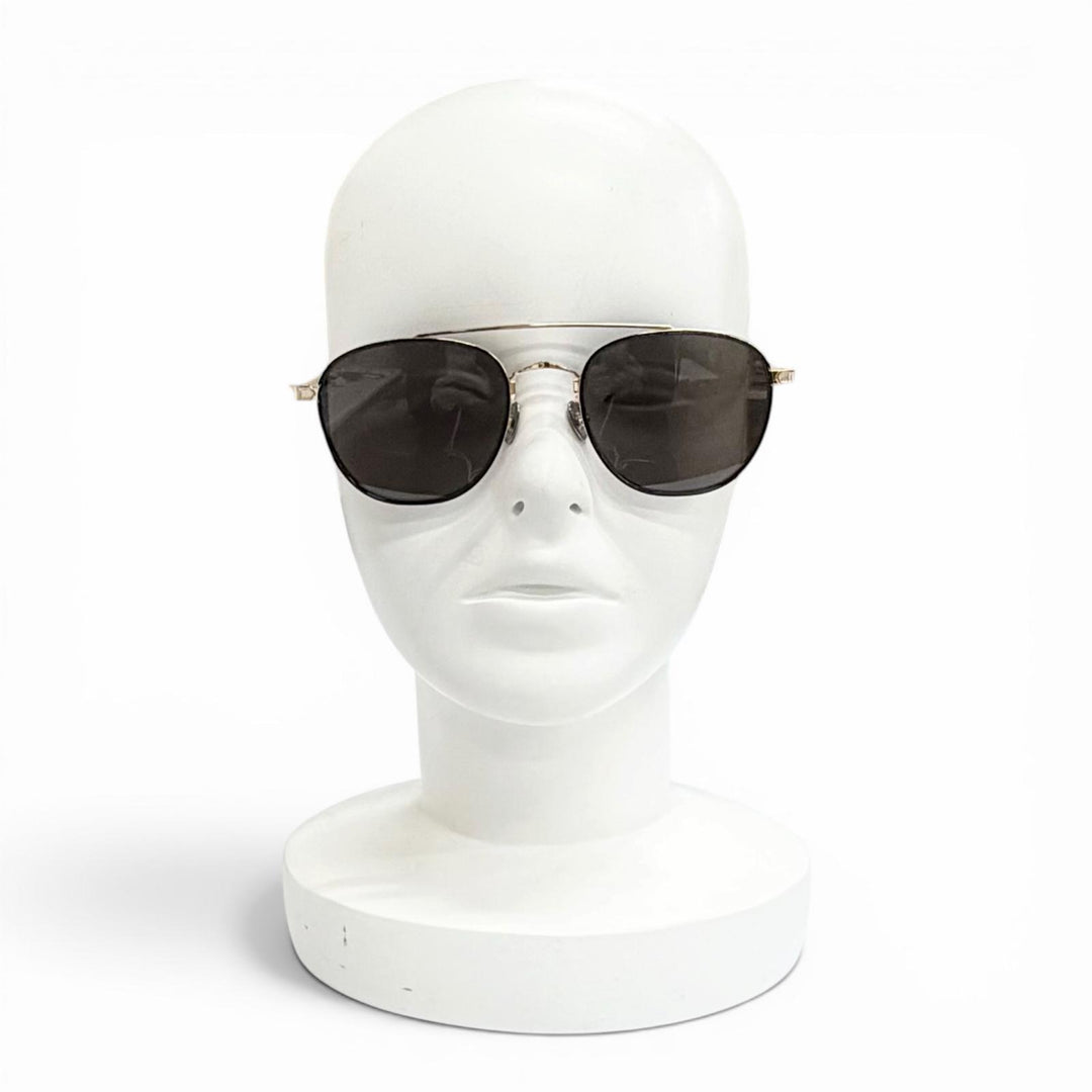 極美品△Cartier カルティエ CT0251S C ドゥ カルティエ ツーブリッジ サングラス ゴールド レンズ：ブラック 55□21 145 デモレンズ