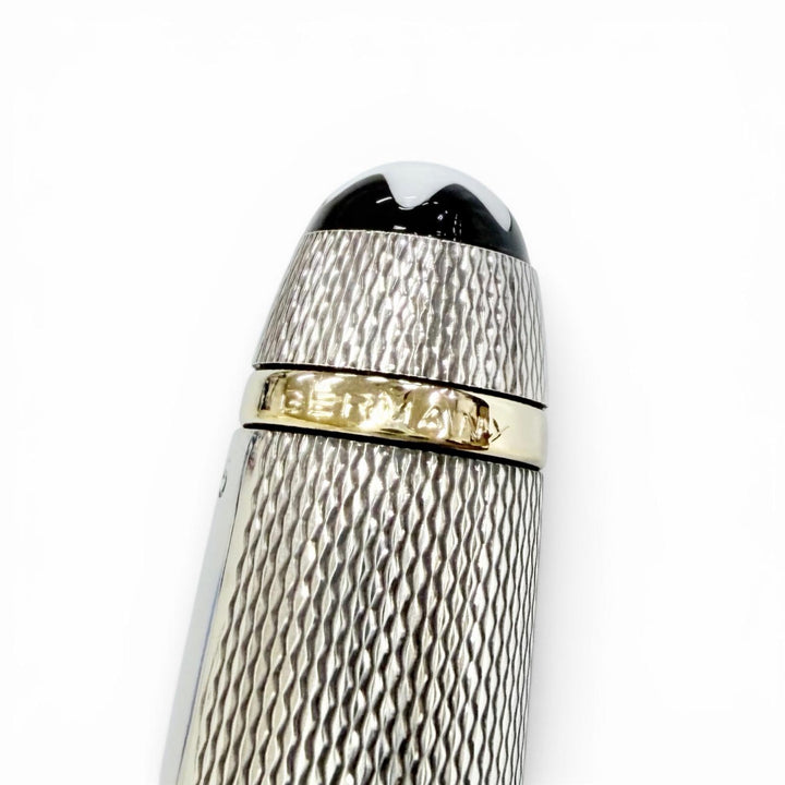 美品△MONTBLANC モンブラン マイスターシュテュック ソリテール バーレイ 925 ツイスト式 ボールペン シルバー 総重量32.63g 筆記確認済
