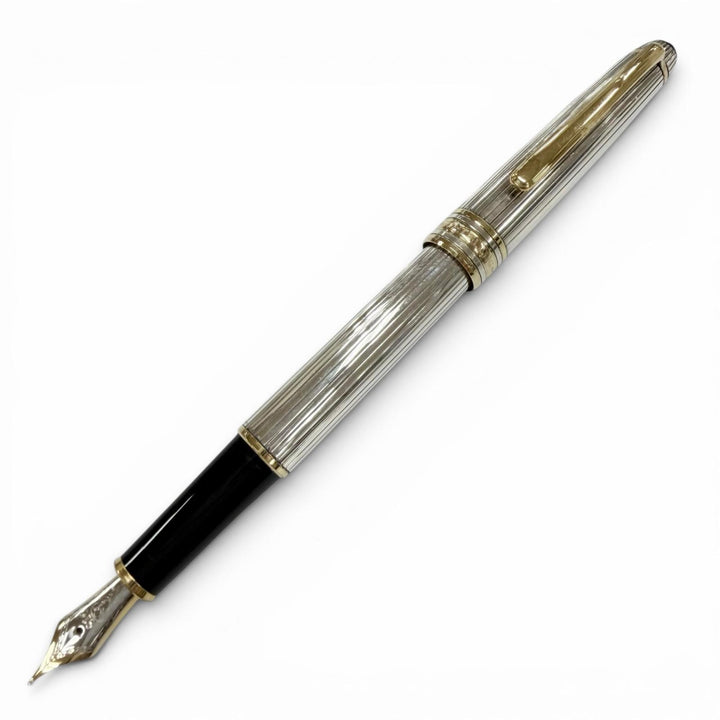 美品▼MONTBLANC モンブラン ヴィンテージ マイスターシュテュック ソリテール 1448 クラシック 925 18K EFニブ 万年筆 総重量28.10g