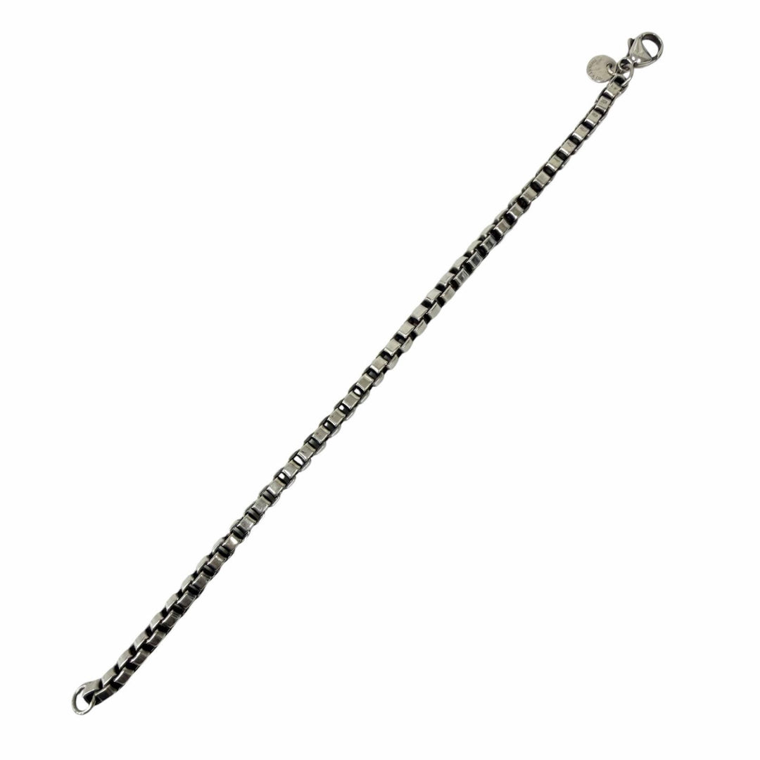 良品□TIFFANY&amp;Co. ティファニー ベネチアン SV925 チェーン ブレスレット アクセサリー シルバー 重量16g メンズ レディース オススメ◎