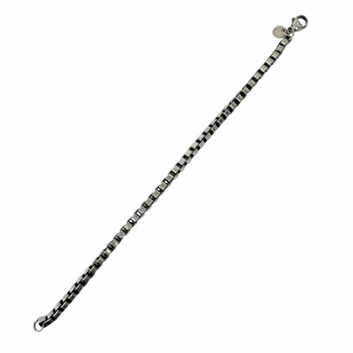 良品□TIFFANY&amp;Co. ティファニー ベネチアン SV925 チェーン ブレスレット アクセサリー シルバー 重量16g メンズ レディース オススメ◎