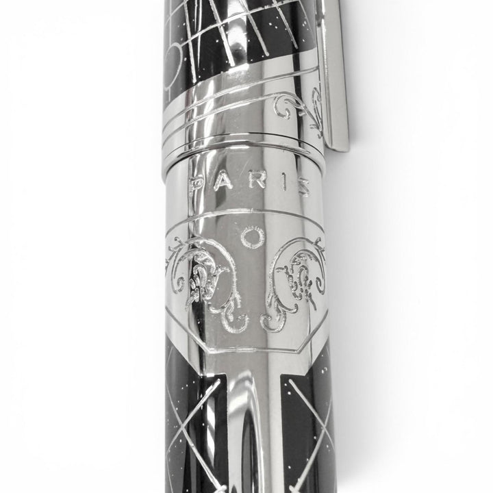 極美品□Dupont デュポン Shoot the Moon シュート ザ ムーン プレミアム 月世界旅行 ペン先18K Mニブ 0300/1865 万年筆 フランス製