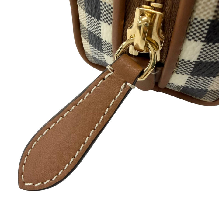 未使用品□BURBERRY バーバリー 8094419 レザー使い ノバチェック アーカイブチェック 化粧ポーチ 小物入れ ベージュ レディース