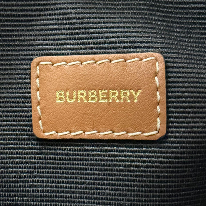 未使用品□BURBERRY バーバリー 8094419 レザー使い ノバチェック アーカイブチェック 化粧ポーチ 小物入れ ベージュ レディース