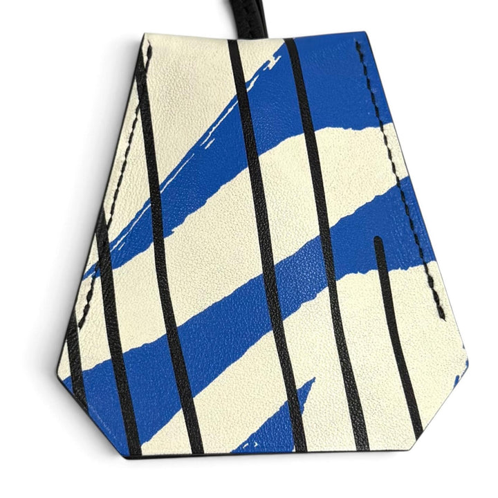 極美品★HERMES エルメス クロシェット スケート シエル/ルージュ・ドゥ・クール/ブラン ヴォースイフト ネックレス B刻印 箱・保存袋付