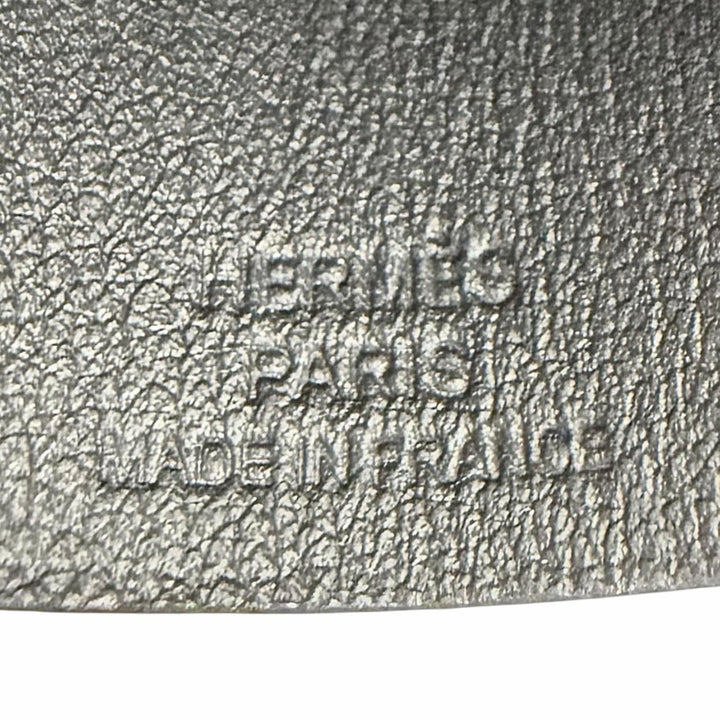 極美品★HERMES エルメス クロシェット スケート シエル/ルージュ・ドゥ・クール/ブラン ヴォースイフト ネックレス B刻印 箱・保存袋付