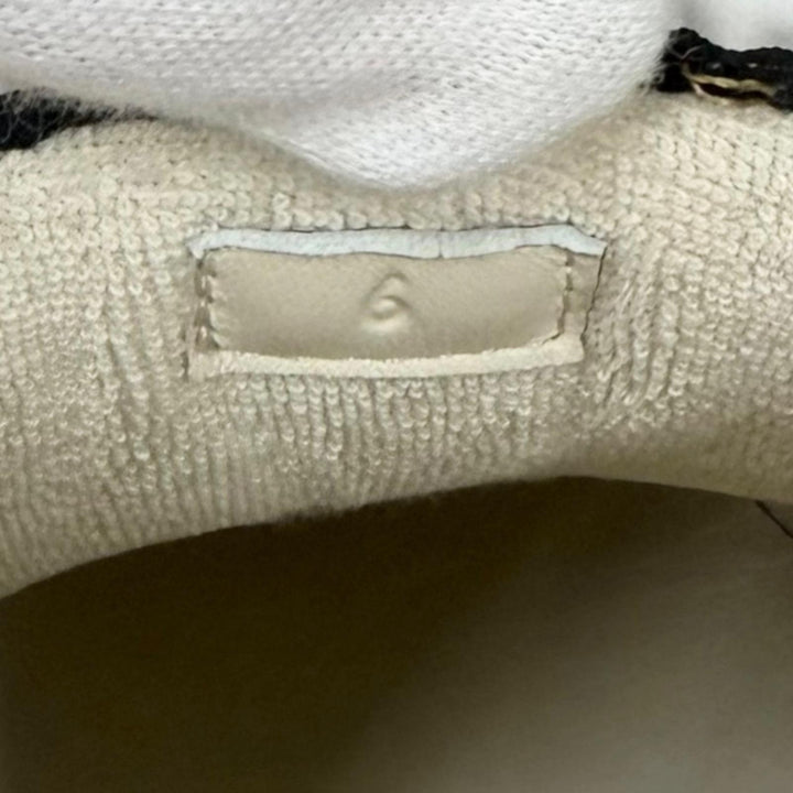 未使用品□GUCCI グッチ 812638 スクリーナー GGキャンバス レザー ローカットスニーカー ベージュ 6 イタリア製 メンズ 箱・保存袋付き