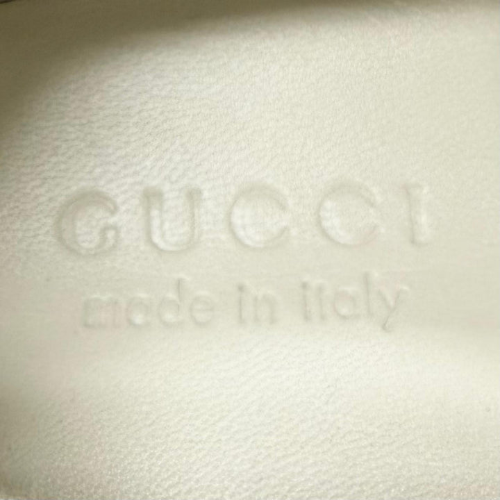 未使用品□GUCCI グッチ 812638 スクリーナー GGキャンバス レザー ローカットスニーカー ベージュ 6 イタリア製 メンズ 箱・保存袋付き