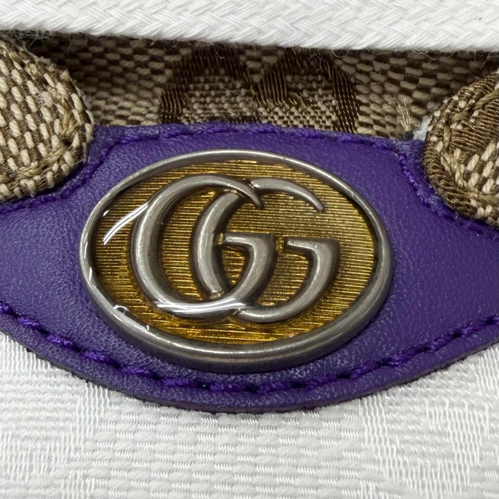 未使用品□GUCCI グッチ 812638 スクリーナー GGキャンバス レザー ローカットスニーカー ベージュ 6 イタリア製 メンズ 箱・保存袋付き
