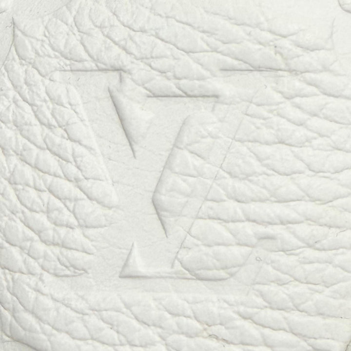 未使用品▼LOUIS VUITTON ルイヴィトン LVトレイナーライン レザー モノグラム ローカットスニーカー ブルー ホワイト 8.5 伊製 メンズ