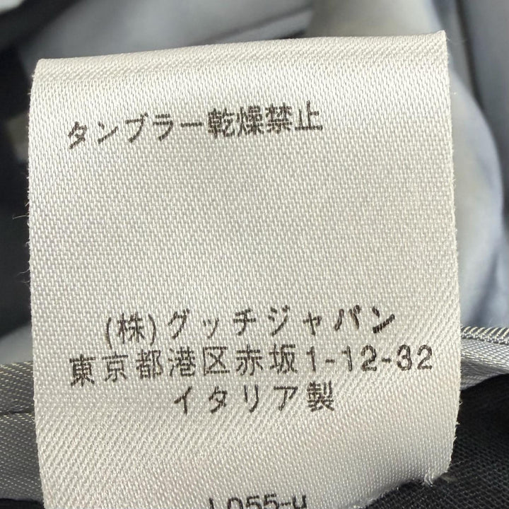 美品▼GUCCI グッチ ウール モヘア トムフォード期 フォーマル シングルスーツ セットアップ ブラック 46 イタリア製 正規品 メンズ