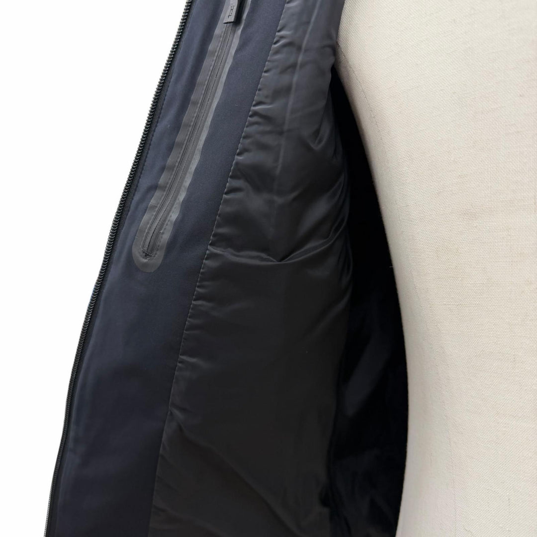 美品▼Herno ヘルノ Laminar ラミナー GORE-WINDSTOPPER ダブルジップアップ ダウンジャケット ダークネイビー 44 正規品 メンズ