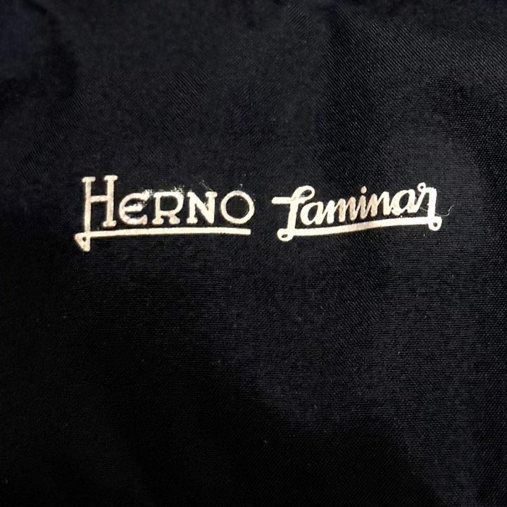 美品▼Herno ヘルノ Laminar ラミナー GORE-WINDSTOPPER ダブルジップアップ ダウンジャケット ダークネイビー 44 正規品 メンズ