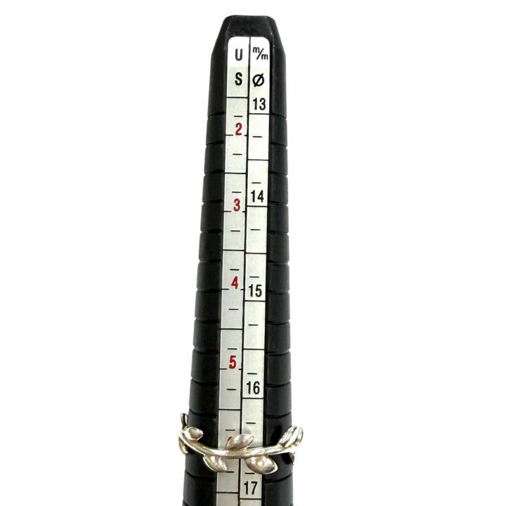 美品★TIFFANY&amp;Co. ティファニー パロマ ピカソ オリーブ リーフ バンドリング AG925 指輪 シルバー (JP12号相当) 重量1.76g レディース