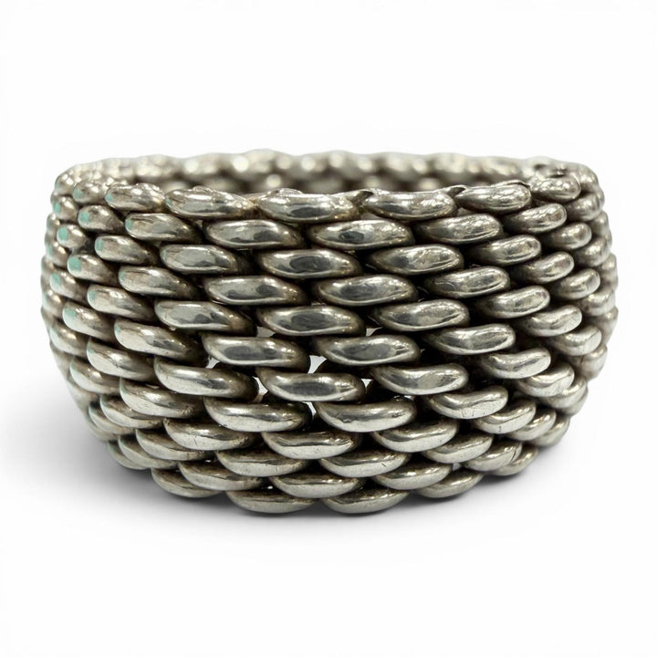極美品▼TIFFANY&amp;Co. ティファニー サマーセット 925 リング 指輪 シルバー JP11号 重量9.0g メンズ レディース アクセサリー 保存袋付き