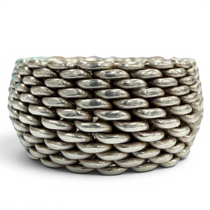 極美品▼TIFFANY&amp;Co. ティファニー サマーセット 925 リング 指輪 シルバー JP11号 重量9.0g メンズ レディース アクセサリー 保存袋付き