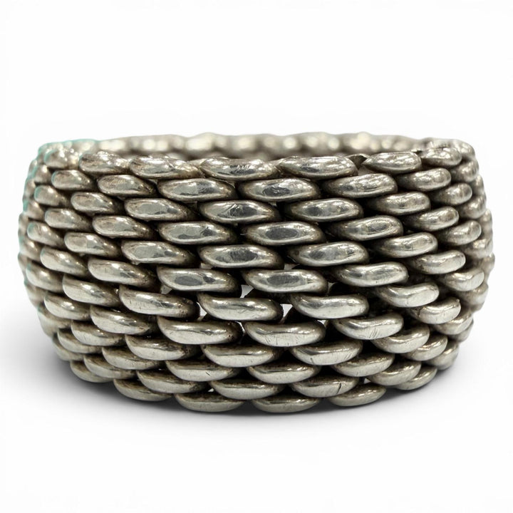 極美品▼TIFFANY&amp;Co. ティファニー サマーセット 925 リング 指輪 シルバー JP11号 重量9.0g メンズ レディース アクセサリー 保存袋付き