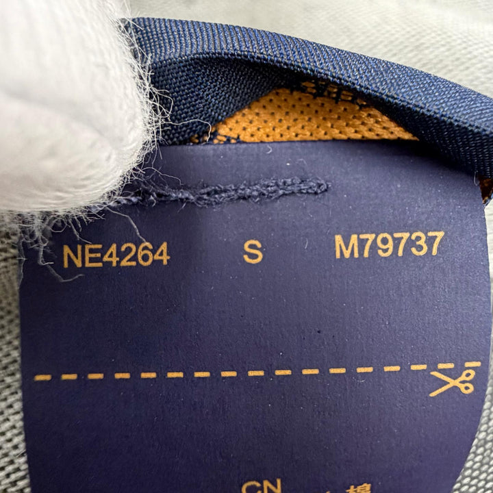 美品◇LOUIS VUITTON ルイヴィトン 2024年製 M79737 オール アバウト モノグラム コットン100％ フリンジ ストール グレー 伊製 正規品