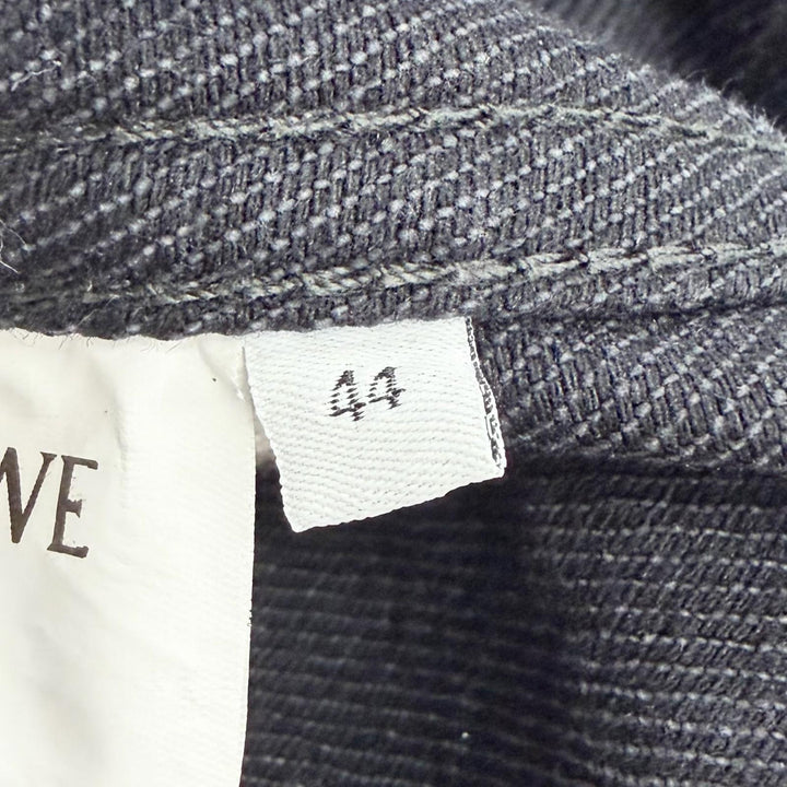 極美品△LOEWE ロエベ H526Y50W15 スナ フジタ コラボ マンドラゴラ ルーズシルエット デニムジャケット ブラック 44 イタリア製 正規品