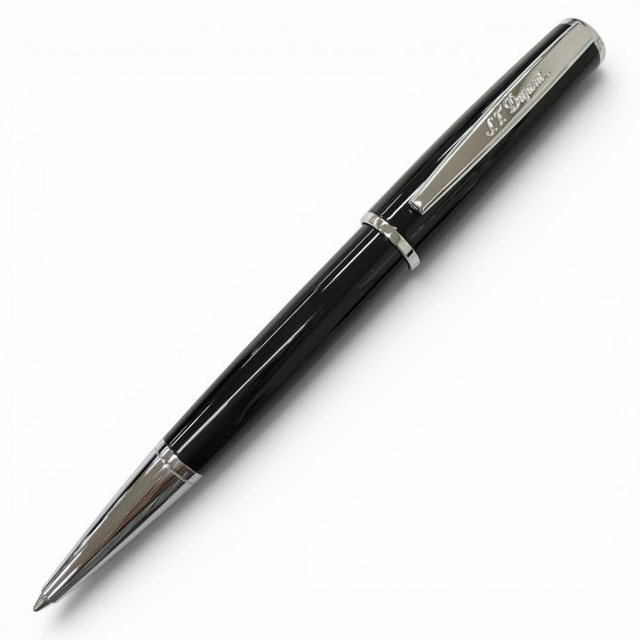 極美品□Dupont デュポン デフィ ミレニアム ツイスト式 ボールペン ステーショナリー ブラック シルバー メンズオススメ 筆記確認済み