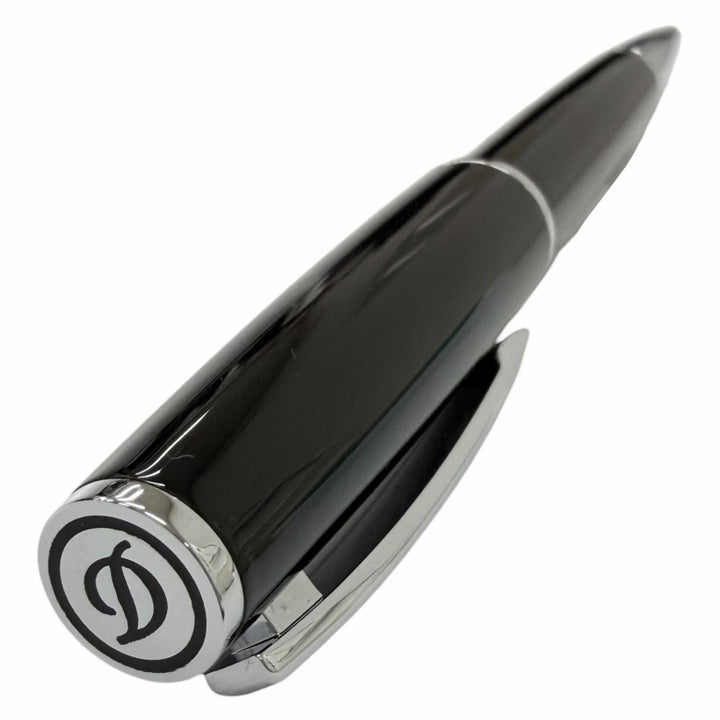 極美品□Dupont デュポン デフィ ミレニアム ツイスト式 ボールペン ステーショナリー ブラック シルバー メンズオススメ 筆記確認済み