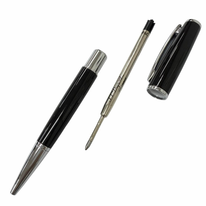 極美品□Dupont デュポン デフィ ミレニアム ツイスト式 ボールペン ステーショナリー ブラック シルバー メンズオススメ 筆記確認済み