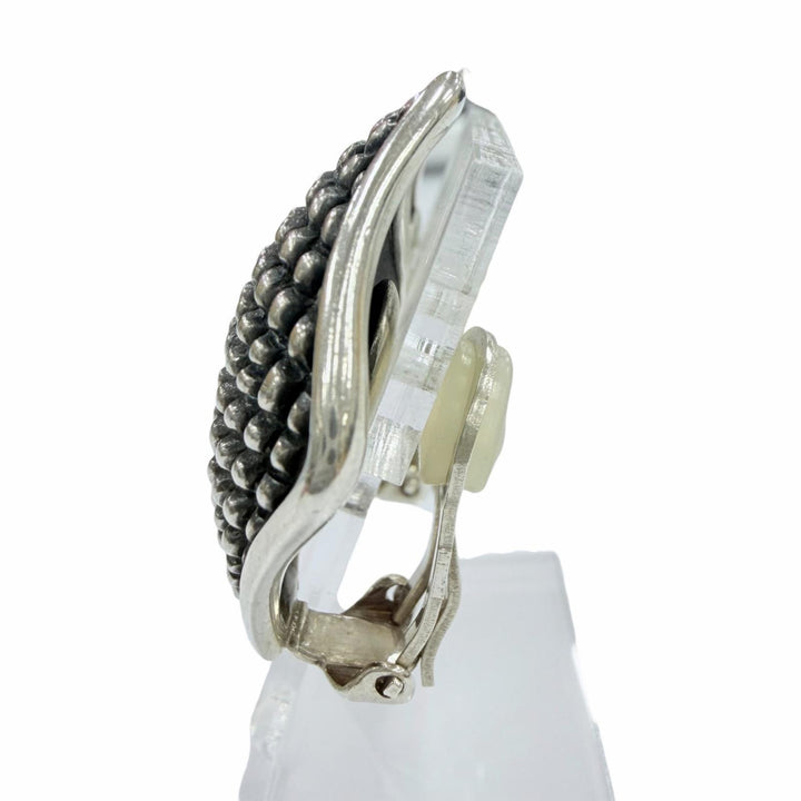 美品◇Georg Jensen ジョージジェンセン 925 No.425 ダイヤモンド型 両耳用 イヤリング アクセサリー シルバー 重量20.10g レディース