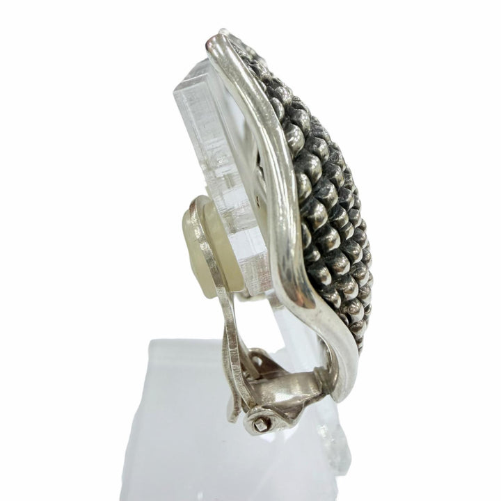 美品◇Georg Jensen ジョージジェンセン 925 No.425 ダイヤモンド型 両耳用 イヤリング アクセサリー シルバー 重量20.10g レディース