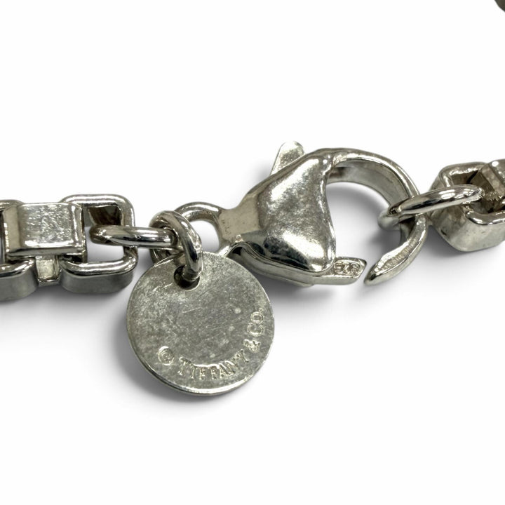 極美品□TIFFANY&amp;Co. ティファニー ベネチアン SV925 チェーンブレスレット アクセサリー シルバー 重量17g メンズ レディース 保存袋付